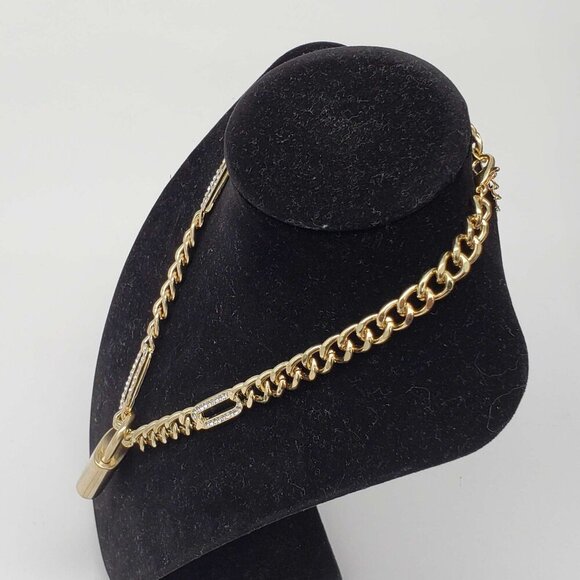 100% Auth Louis Vuitton Lock & Key with Unbranded Gold Plated Chain Necklace - Picture 10 of 12